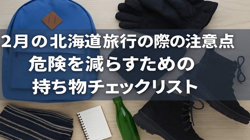 2月の北海道旅行の際の注意点｜危険を減らすための持ち物チェックリスト