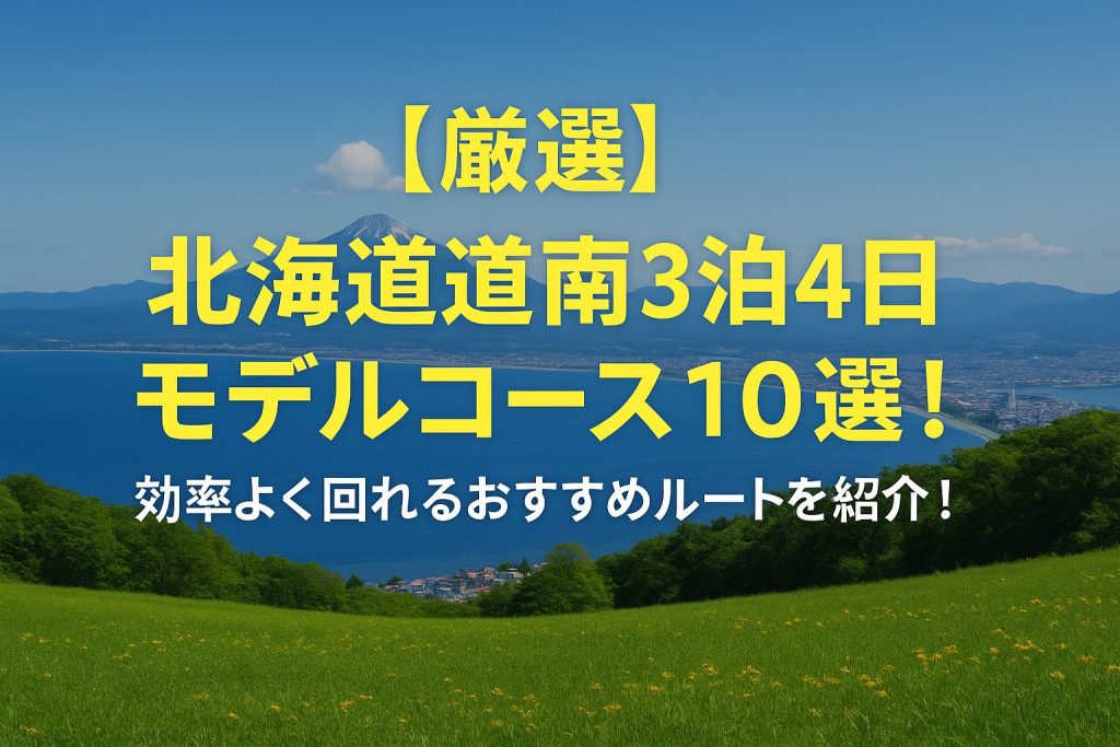 【厳選】北海道道南3泊4日モデルコース10選！効率よく回れるおすすめルートを紹介！