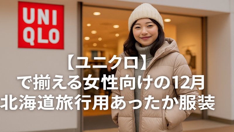 【ユニクロ】で揃える女性向けの12月北海道旅行用あったか服装