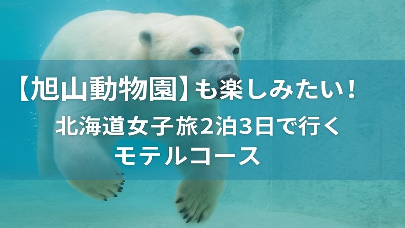 【旭山動物園】も楽しみたい！北海道女子旅2泊3日で行くモデルコース