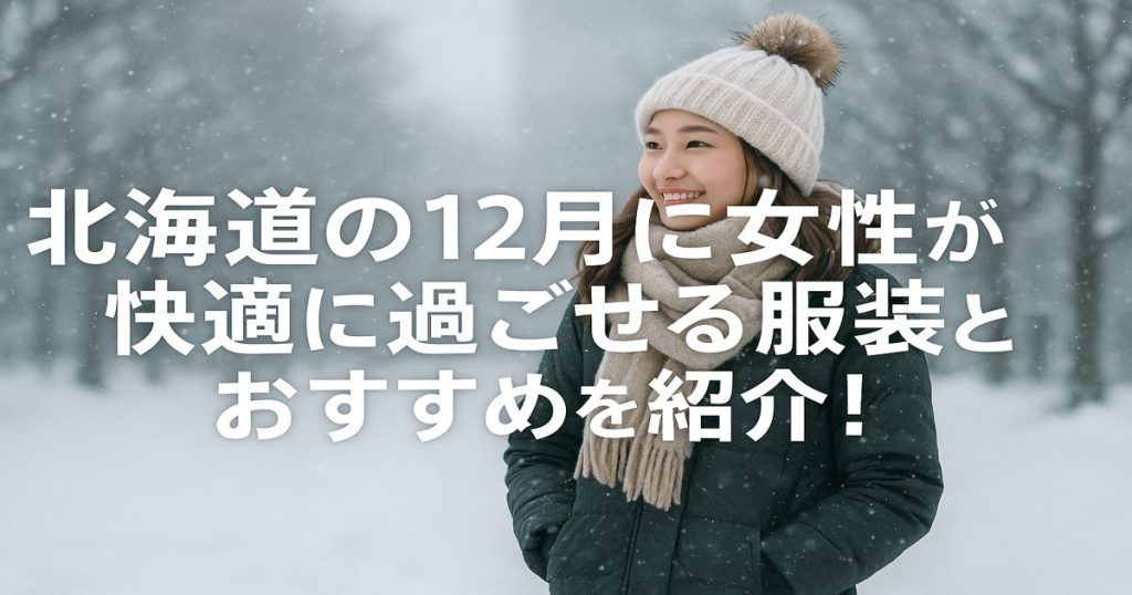 北海道の12月に女性が快適に過ごせる服装とおすすめを紹介！
