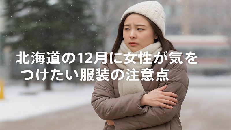 北海道の12月に女性が気をつけたい服装の注意点
